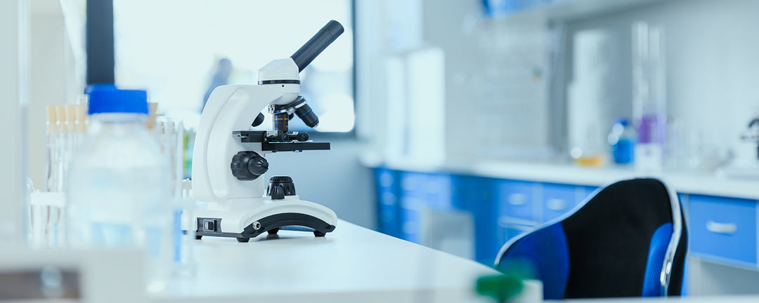 microscope in laboratory