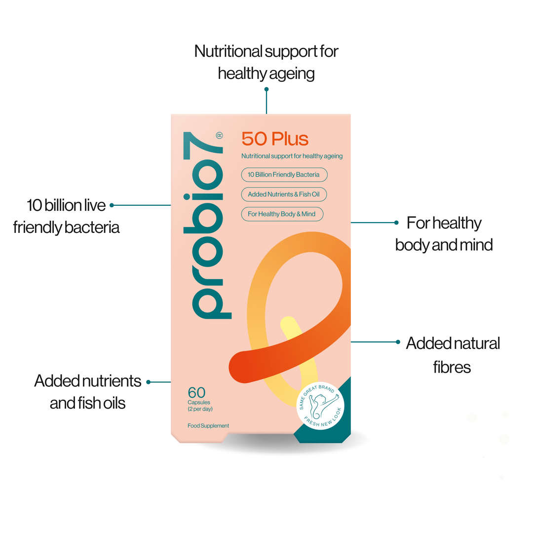 Gut health tailored for 50 and beyond.